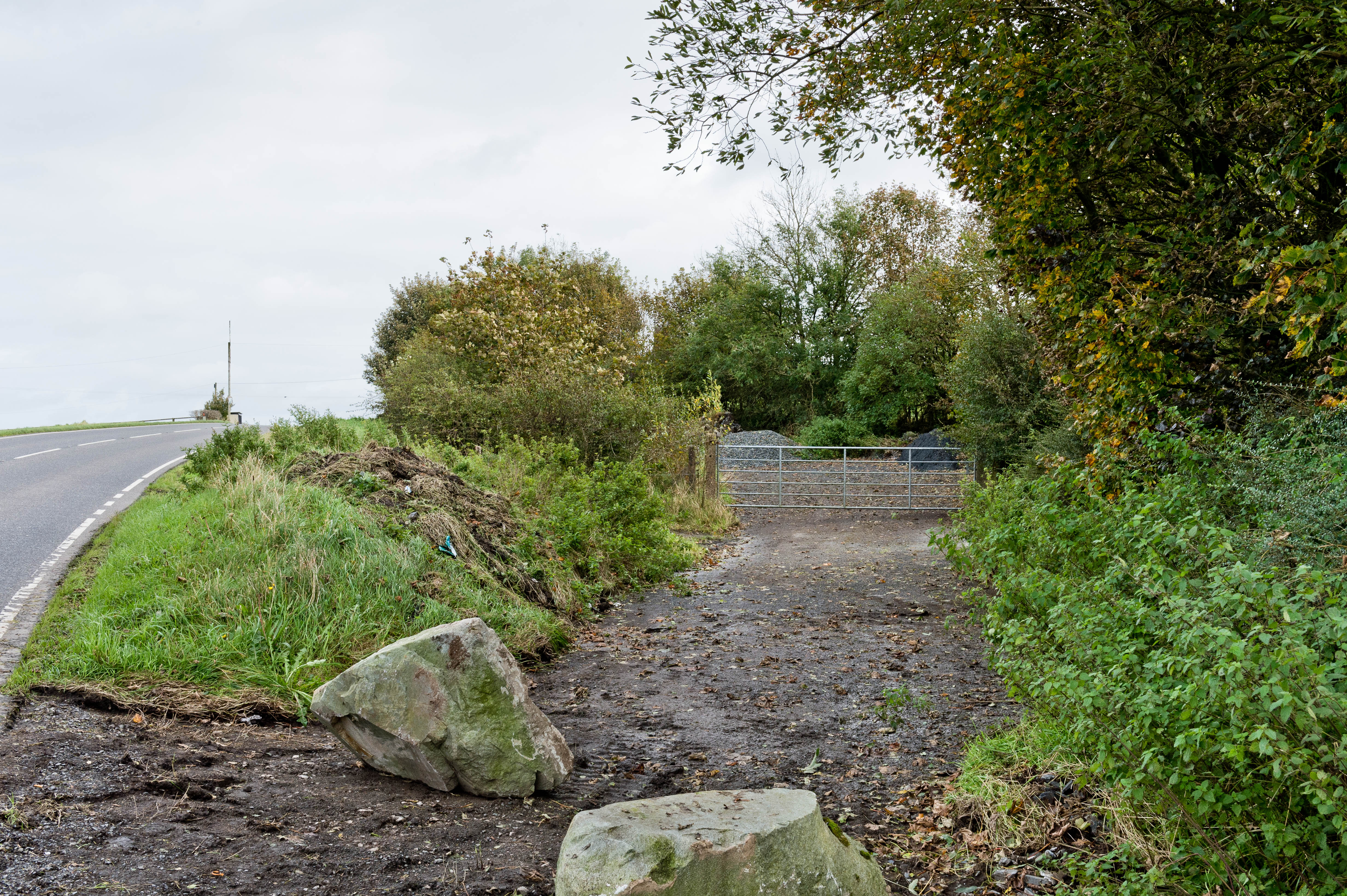 The layby where Tom Oliver's body was discovered